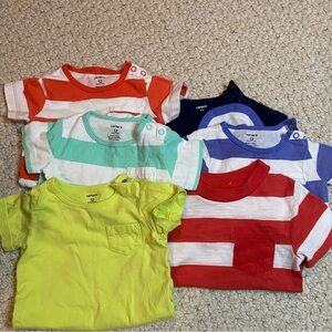 Carters Set of 6 Baby Boys Toddler Onesie
